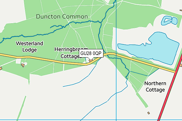 GU28 0QP map - OS VectorMap District (Ordnance Survey)