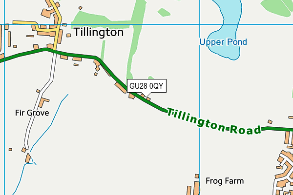 GU28 0QY map - OS VectorMap District (Ordnance Survey) GU28 0QY map - OS VectorMap District (Ordnance Survey)