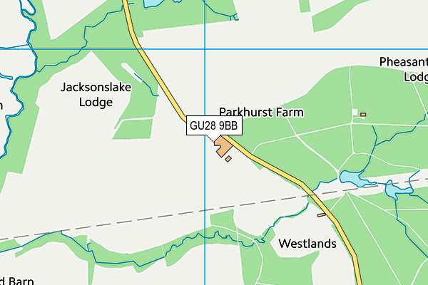 GU28 9BB map - OS VectorMap District (Ordnance Survey)