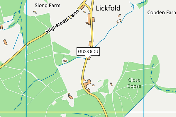 GU28 9DU map - OS VectorMap District (Ordnance Survey) GU28 9DU map - OS VectorMap District (Ordnance Survey)