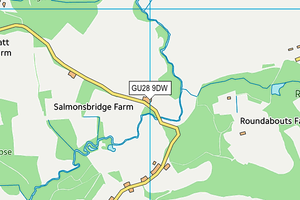 GU28 9DW map - OS VectorMap District (Ordnance Survey) GU28 9DW map - OS VectorMap District (Ordnance Survey)