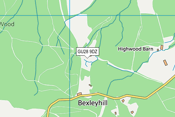 GU28 9DZ map - OS VectorMap District (Ordnance Survey) GU28 9DZ map - OS VectorMap District (Ordnance Survey)