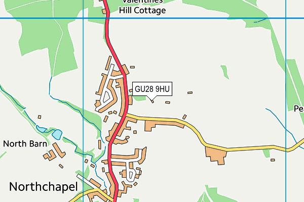 GU28 9HU map - OS VectorMap District (Ordnance Survey)
