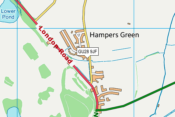 GU28 9JF map - OS VectorMap District (Ordnance Survey) GU28 9JF map - OS VectorMap District (Ordnance Survey)