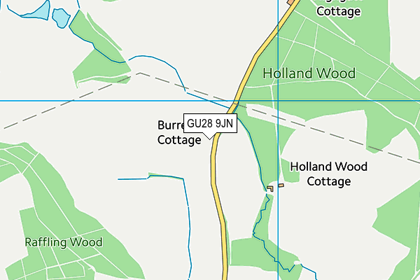 GU28 9JN map - OS VectorMap District (Ordnance Survey) GU28 9JN map - OS VectorMap District (Ordnance Survey)