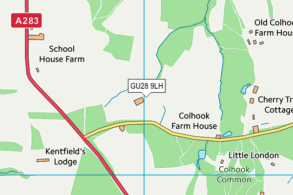 GU28 9LH map - OS VectorMap District (Ordnance Survey) GU28 9LH map - OS VectorMap District (Ordnance Survey)