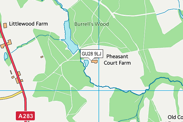GU28 9LJ map - OS VectorMap District (Ordnance Survey) GU28 9LJ map - OS VectorMap District (Ordnance Survey)