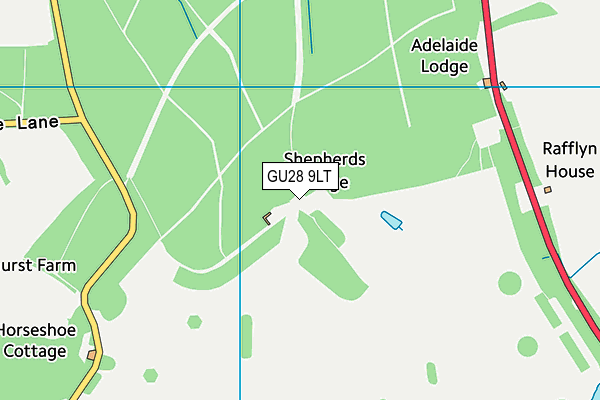 GU28 9LT map - OS VectorMap District (Ordnance Survey) GU28 9LT map - OS VectorMap District (Ordnance Survey)