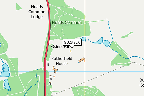 GU28 9LX map - OS VectorMap District (Ordnance Survey) GU28 9LX map - OS VectorMap District (Ordnance Survey)