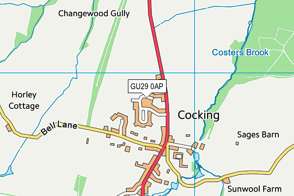 GU29 0AP map - OS VectorMap District (Ordnance Survey) GU29 0AP map - OS VectorMap District (Ordnance Survey)