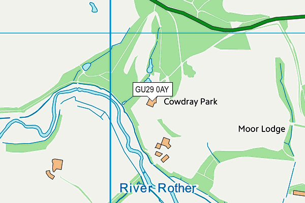 GU29 0AY map - OS VectorMap District (Ordnance Survey) GU29 0AY map - OS VectorMap District (Ordnance Survey)