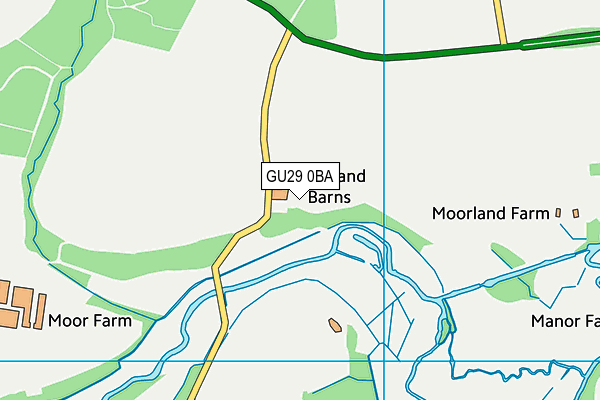 GU29 0BA map - OS VectorMap District (Ordnance Survey) GU29 0BA map - OS VectorMap District (Ordnance Survey)