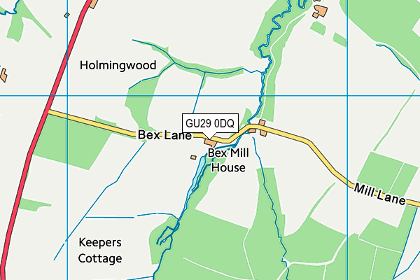 GU29 0DQ map - OS VectorMap District (Ordnance Survey) GU29 0DQ map - OS VectorMap District (Ordnance Survey)