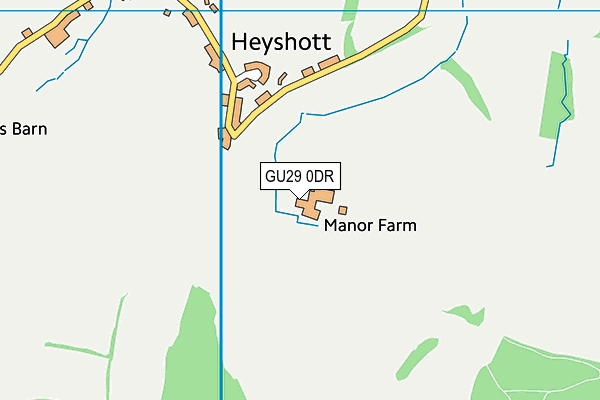 GU29 0DR map - OS VectorMap District (Ordnance Survey) GU29 0DR map - OS VectorMap District (Ordnance Survey)