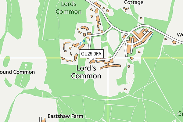 GU29 0FA map - OS VectorMap District (Ordnance Survey) GU29 0FA map - OS VectorMap District (Ordnance Survey)