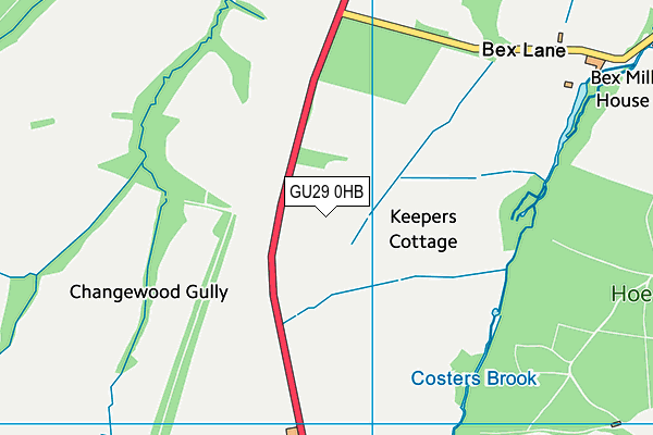 GU29 0HB map - OS VectorMap District (Ordnance Survey) GU29 0HB map - OS VectorMap District (Ordnance Survey)