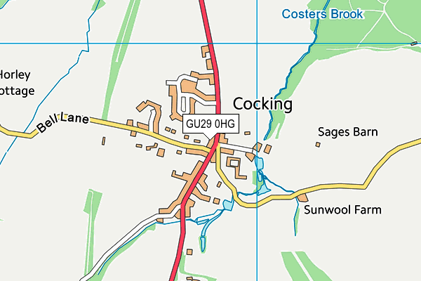 GU29 0HG map - OS VectorMap District (Ordnance Survey) GU29 0HG map - OS VectorMap District (Ordnance Survey)