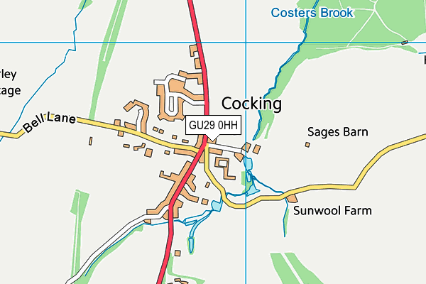 GU29 0HH map - OS VectorMap District (Ordnance Survey) GU29 0HH map - OS VectorMap District (Ordnance Survey)