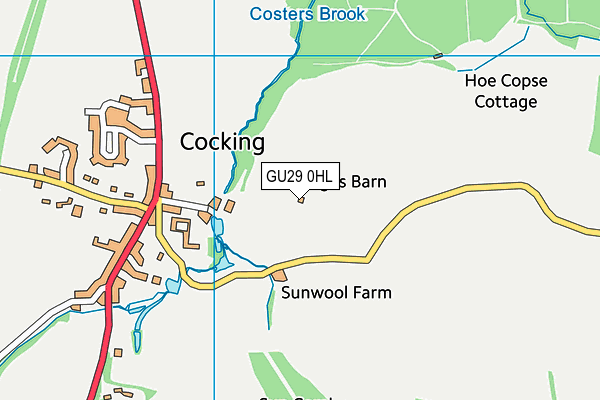 GU29 0HL map - OS VectorMap District (Ordnance Survey) GU29 0HL map - OS VectorMap District (Ordnance Survey)
