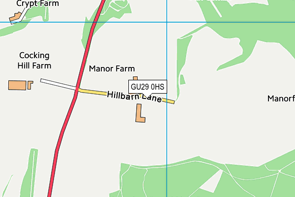 GU29 0HS map - OS VectorMap District (Ordnance Survey) GU29 0HS map - OS VectorMap District (Ordnance Survey)