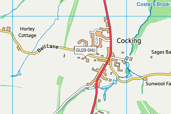 GU29 0HU map - OS VectorMap District (Ordnance Survey) GU29 0HU map - OS VectorMap District (Ordnance Survey)