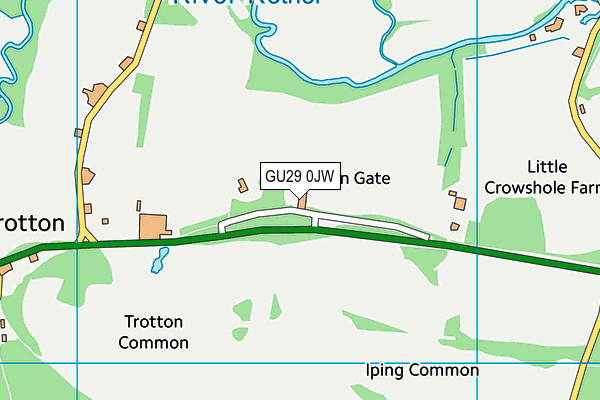 GU29 0JW map - OS VectorMap District (Ordnance Survey) GU29 0JW map - OS VectorMap District (Ordnance Survey)