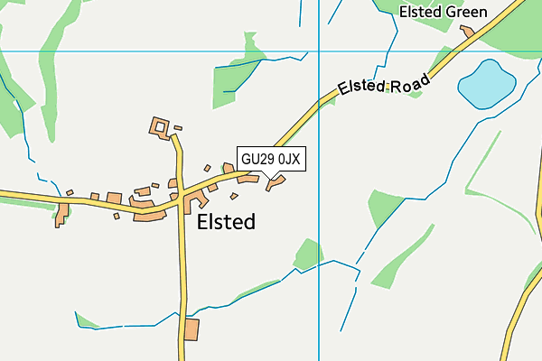 GU29 0JX map - OS VectorMap District (Ordnance Survey) GU29 0JX map - OS VectorMap District (Ordnance Survey)