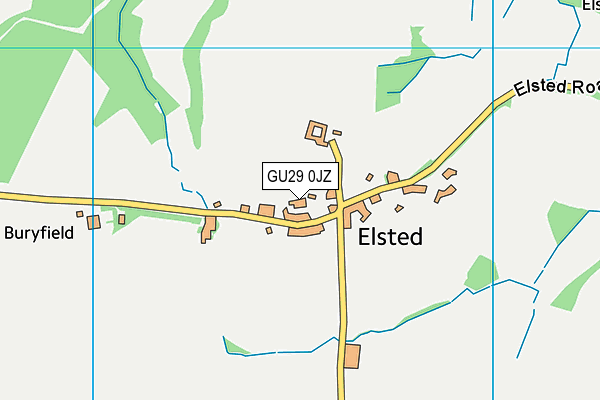 GU29 0JZ map - OS VectorMap District (Ordnance Survey) GU29 0JZ map - OS VectorMap District (Ordnance Survey)
