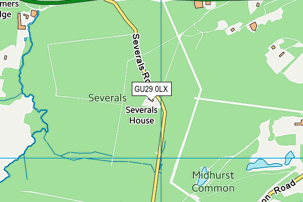 GU29 0LX map - OS VectorMap District (Ordnance Survey) GU29 0LX map - OS VectorMap District (Ordnance Survey)