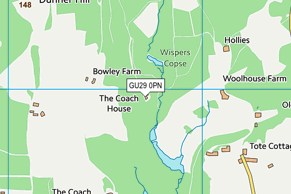 GU29 0PN map - OS VectorMap District (Ordnance Survey) GU29 0PN map - OS VectorMap District (Ordnance Survey)