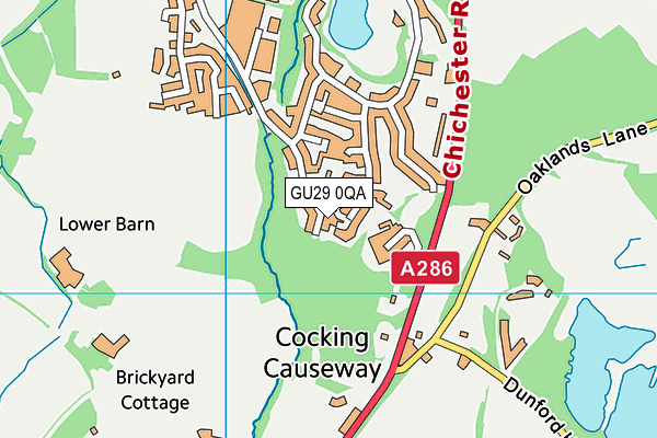 GU29 0QA map - OS VectorMap District (Ordnance Survey) GU29 0QA map - OS VectorMap District (Ordnance Survey)