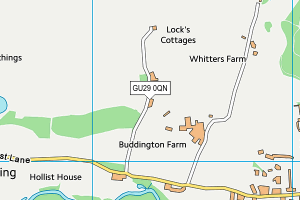 GU29 0QN map - OS VectorMap District (Ordnance Survey) GU29 0QN map - OS VectorMap District (Ordnance Survey)