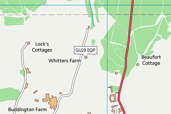 GU29 0QP map - OS VectorMap District (Ordnance Survey) GU29 0QP map - OS VectorMap District (Ordnance Survey)
