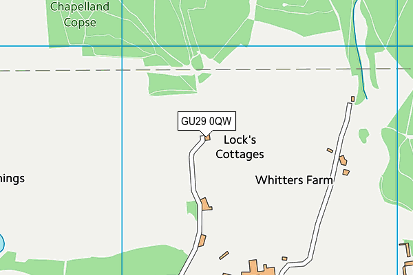 GU29 0QW map - OS VectorMap District (Ordnance Survey) GU29 0QW map - OS VectorMap District (Ordnance Survey)