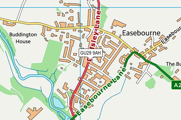 GU29 9AH map - OS VectorMap District (Ordnance Survey) GU29 9AH map - OS VectorMap District (Ordnance Survey)