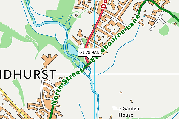GU29 9AN map - OS VectorMap District (Ordnance Survey) GU29 9AN map - OS VectorMap District (Ordnance Survey)