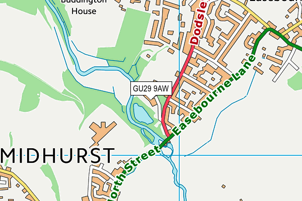 GU29 9AW map - OS VectorMap District (Ordnance Survey) GU29 9AW map - OS VectorMap District (Ordnance Survey)