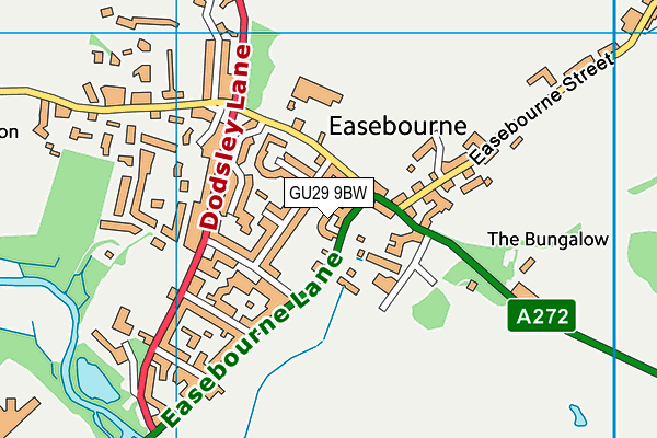 GU29 9BW map - OS VectorMap District (Ordnance Survey) GU29 9BW map - OS VectorMap District (Ordnance Survey)