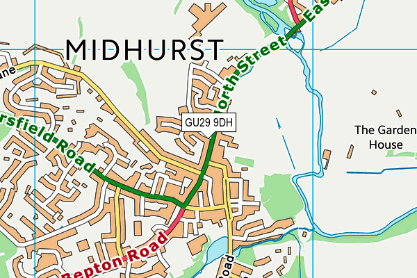 GU29 9DH map - OS VectorMap District (Ordnance Survey) GU29 9DH map - OS VectorMap District (Ordnance Survey)