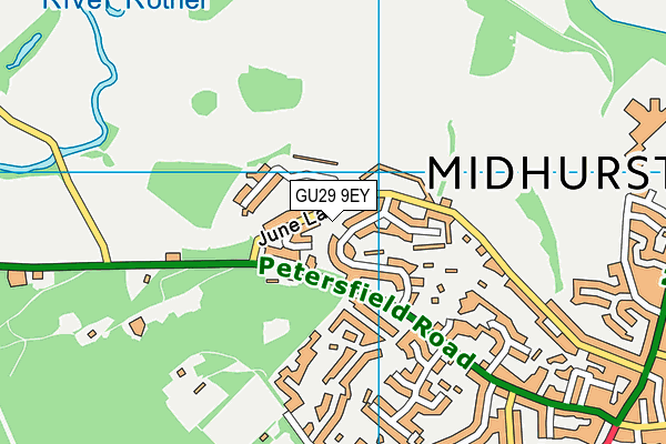 GU29 9EY map - OS VectorMap District (Ordnance Survey) GU29 9EY map - OS VectorMap District (Ordnance Survey)