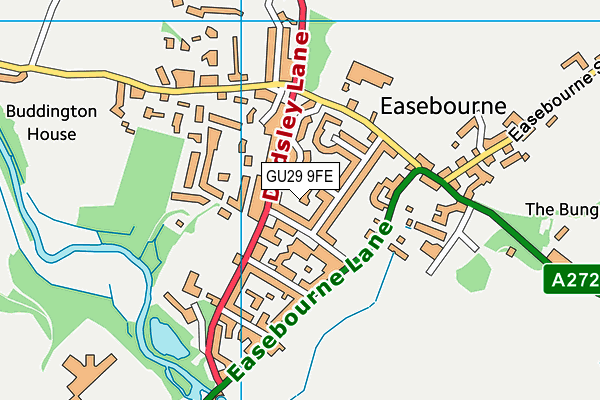 GU29 9FE map - OS VectorMap District (Ordnance Survey) GU29 9FE map - OS VectorMap District (Ordnance Survey)