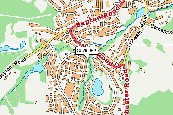 GU29 9FP map - OS VectorMap District (Ordnance Survey) GU29 9FP map - OS VectorMap District (Ordnance Survey)