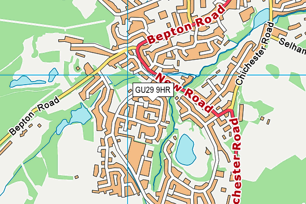 GU29 9HR map - OS VectorMap District (Ordnance Survey) GU29 9HR map - OS VectorMap District (Ordnance Survey)