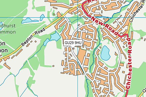 GU29 9HU map - OS VectorMap District (Ordnance Survey) GU29 9HU map - OS VectorMap District (Ordnance Survey)