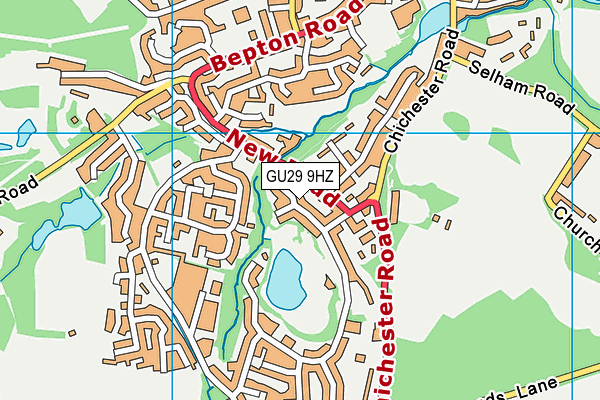 GU29 9HZ map - OS VectorMap District (Ordnance Survey) GU29 9HZ map - OS VectorMap District (Ordnance Survey)