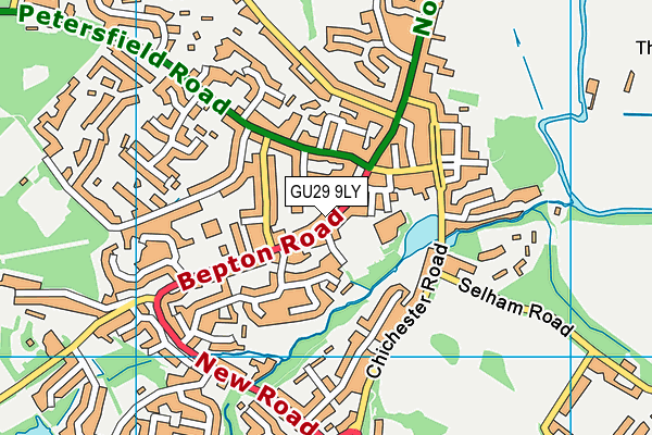 GU29 9LY map - OS VectorMap District (Ordnance Survey) GU29 9LY map - OS VectorMap District (Ordnance Survey)