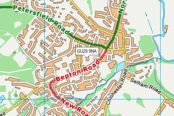 GU29 9NA map - OS VectorMap District (Ordnance Survey) GU29 9NA map - OS VectorMap District (Ordnance Survey)