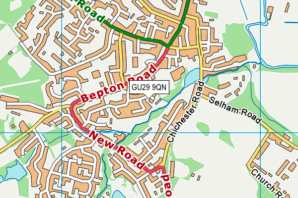 GU29 9QN map - OS VectorMap District (Ordnance Survey)