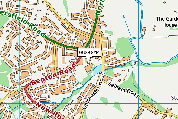GU29 9YP map - OS VectorMap District (Ordnance Survey) GU29 9YP map - OS VectorMap District (Ordnance Survey)