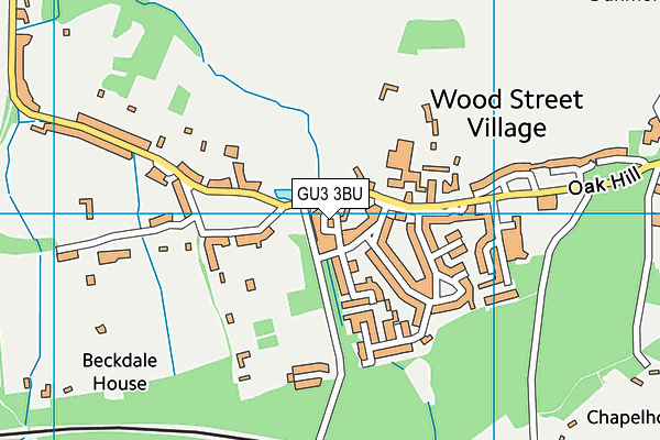 GU3 3BU map - OS VectorMap District (Ordnance Survey) GU3 3BU map - OS VectorMap District (Ordnance Survey)